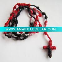 Wholesale knotted rosary necklace