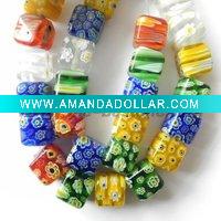 Wholesale Colorful Glass Millifiorie Jewelry Beads