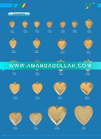 Wholesale Fashion Brass Heart Lockets Charm Pendant