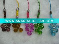 Crystal Glass beads Mobile Phone Pendants