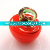 Wholesale glass with hole bead fit bracelet or bangle