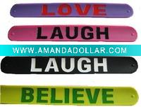 Wholesale The Newest Slap Wide Silicone Bracelet/Bangle