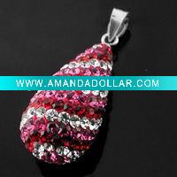 2011 fashion crystal ball pendant DR80033P Accept by PayPal