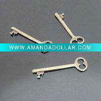 Wholesale fashion key charms, metal alloy, fashion antique jewerly charms