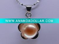Wholesale 8 mm AAA zircon freshwater pearl pendant HD3300