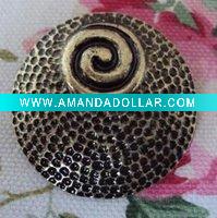Wholesale fashion round conch charms, vintage jewerly charms