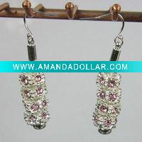 Wholesale alloy jewellry jewelry earring crystal errings fashion earring charm earrings supply