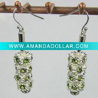 Wholesale alloy jewellry jewelry earring crystal errings fashion earring charm earrings supply