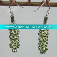Wholesale alloy jewellry charm earrings supply crystal errings