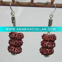 Wholesale charm earrings supplier alloy jewellry diamond errings