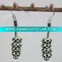 alloy jewellry charm earrings supply diamond errings