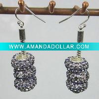 Wholesale alloy jewellry charm earrings supply diamond errings