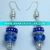 Wholesale silver charm earrings supplier beaded earrings wholesale women earrings