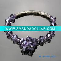 Wholesale High quality crystal purple bracelets jewelry
