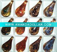 Fashion lampwork glass pendant