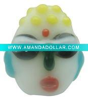 Wholesale facial glass pendant fit for making necklace RY001878