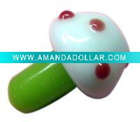 Wholesale glass beads mushroom design fit for fashion jewelry RY004446