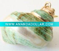 Wholesale YS102LS0108 Natural trumpet necklace pendant