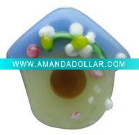 Wholesale high quality wholesale house shaped lampwork glass bead