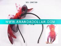 feathered headband