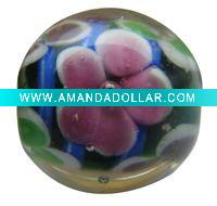 Wholesale wholesale high quality pink flower shaped glass seed beads