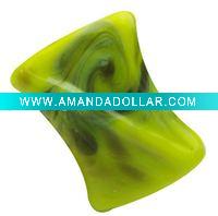 Wholesale high quality wholesale pillow shaped lampwork bead RY001737