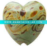 heart shaped fashion glass beads RY002352