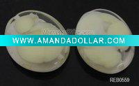 Wholesale Charm flat oval resin connector