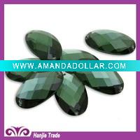 Wholesale Wholesale Oval Crystal Glass Jewels