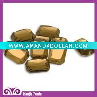 Wholesale Wholesale Rectangle Crystal Glass Jewels