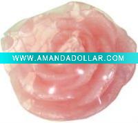 Wholesale pink Rose Transparent bath soap