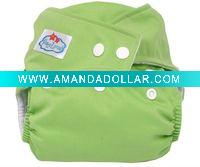 Baby cloth reustable fitted nappy diapers napkin jercy binded with PU