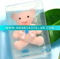 Teddy bear soap