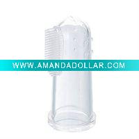 Cute silicone baby toothbrush