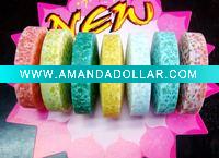Wholesale 50g rose cylinder himalayan salt soap