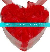 Wholesale 6pcs PVC box soap flower