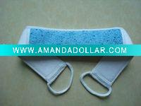 Natural scrubber bath belt