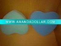 heart shape cleaning sponge