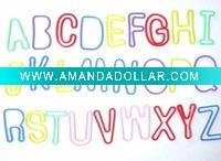 Letters shapes silicone bands