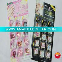 Wholesale 24 pcs colourful artificial nails