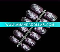 metallic nail tips