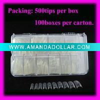 Wholesale 500 Clear French Acrylic Artificial False Tips