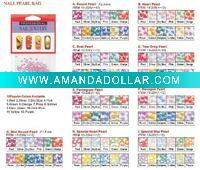 Wholesale nail art pearl nail jewelry nail factory