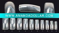 Wholesale FULL CLEAR plastic nail tips