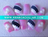 Wholesale nail art the soft flower 3D nail art (24PCS)