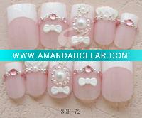 Wholesale Rhinestone DECORATED NAIL ART TIP/cute design