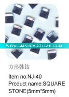 Wholesale art nail square stone NJ-40