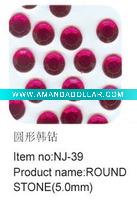 Wholesale art nail round stone NJ-39