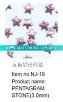 Wholesale nail art pentagram stone NJ-19