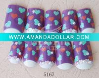Purple color NAIL ART TIP/Cute design